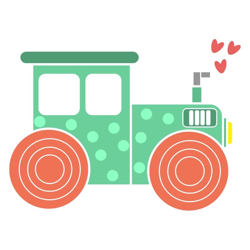 Herz Traktor Nutzfahrzeug Bauernhof Ackerbau Feld