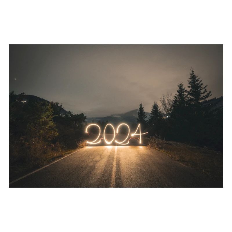 Year 2024 lightpaint