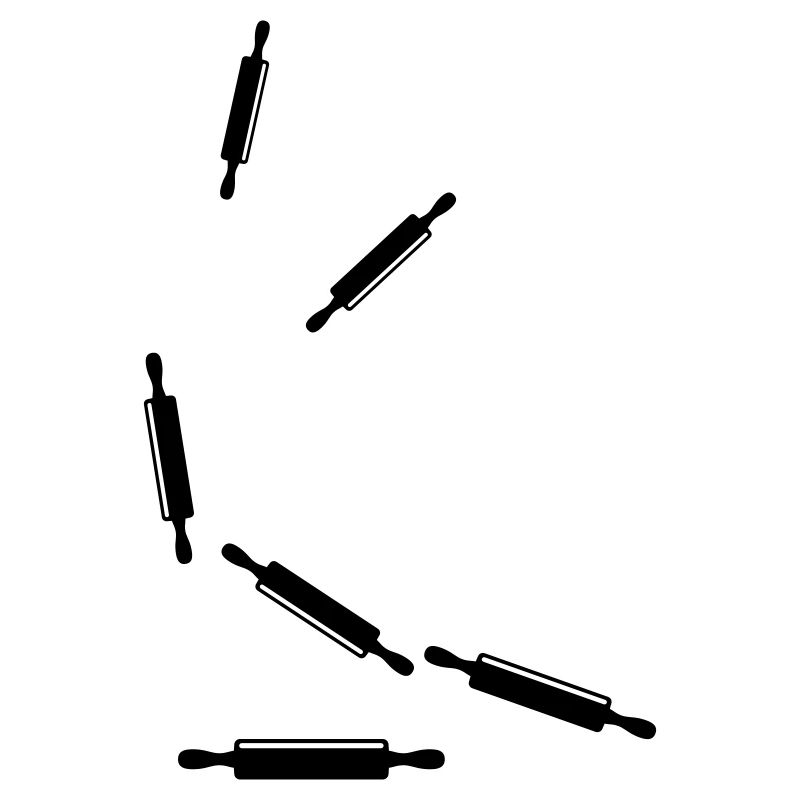 Kitchen roll rolling pin