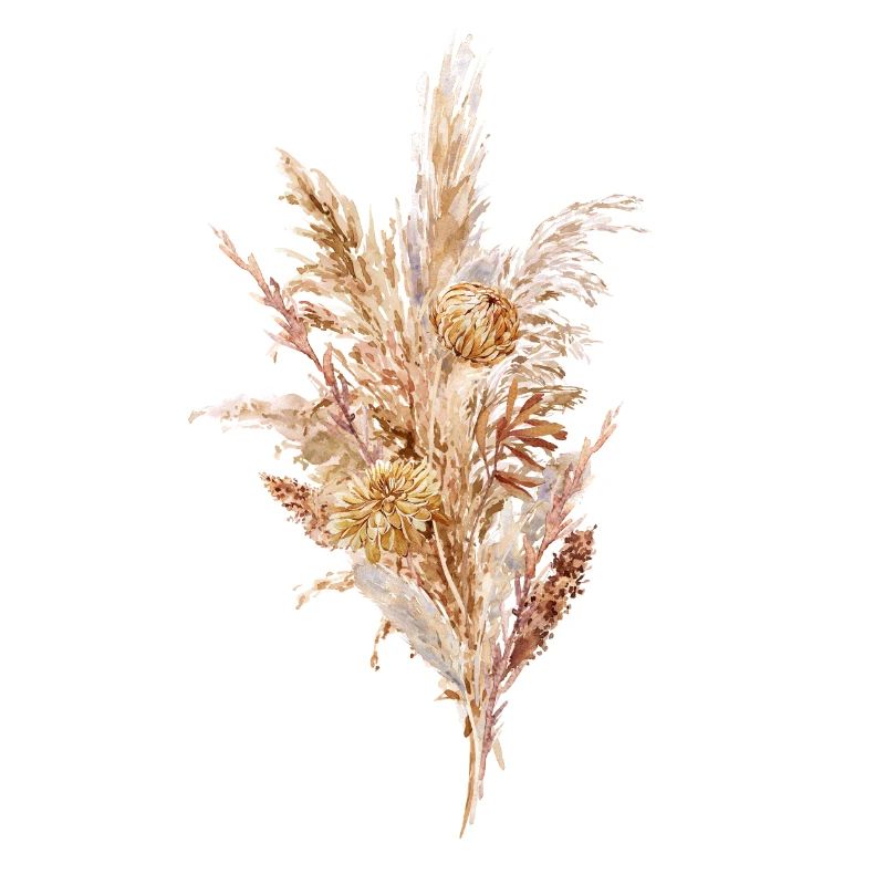 Bouquet de fleurs séchées Boho