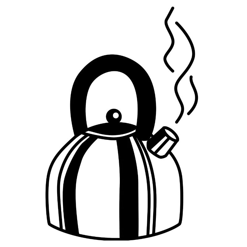 Design Dessin de bouilloire à thé classique