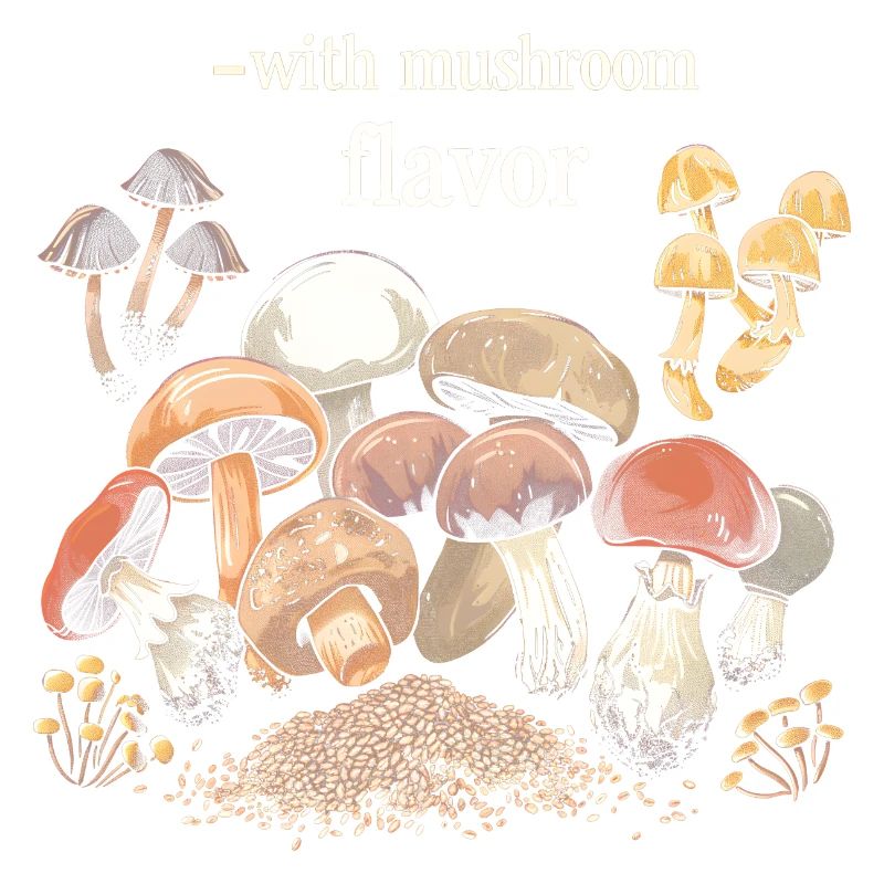 Avec un design de saveur de champignon