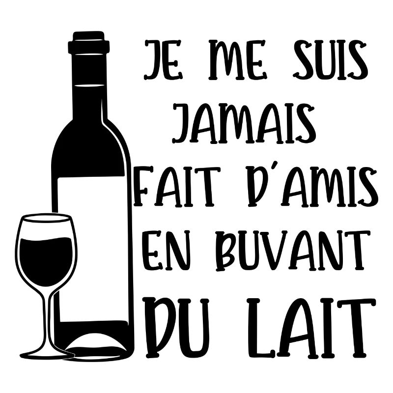 en buvant du lait