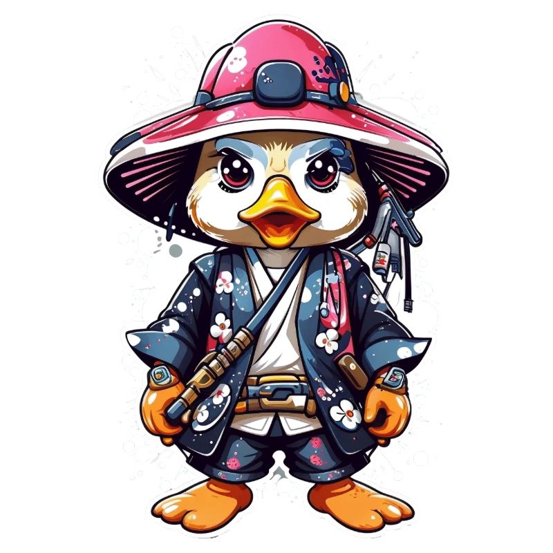 Quack-tastic Samurai Adventures: Cute Samurai Duck