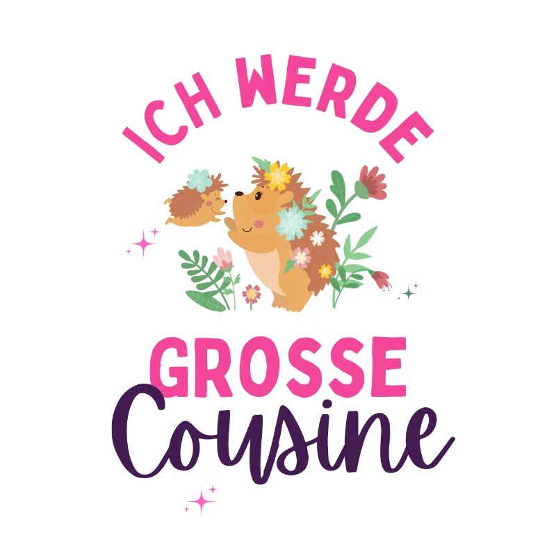 Ich werde Große Cousine 2024 Loading Igel Herz