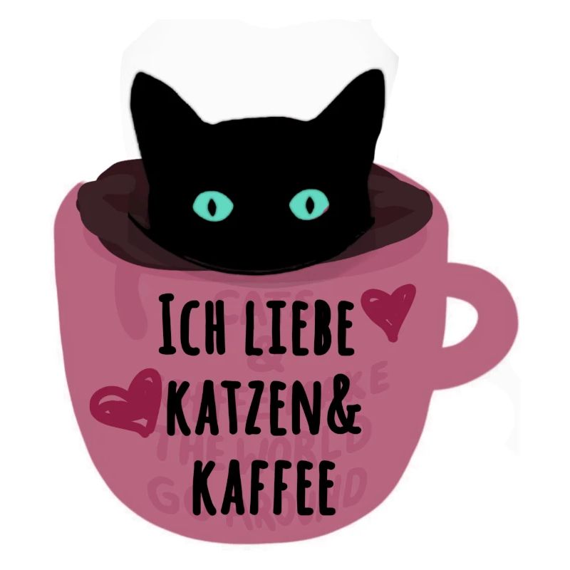 Katzen, Kaffee, Kaffeetasse, Katze