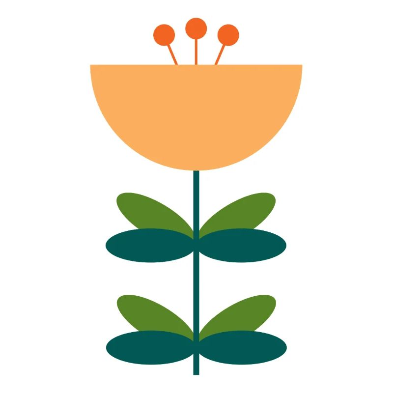 Conception d’illustration de fleur abstraite