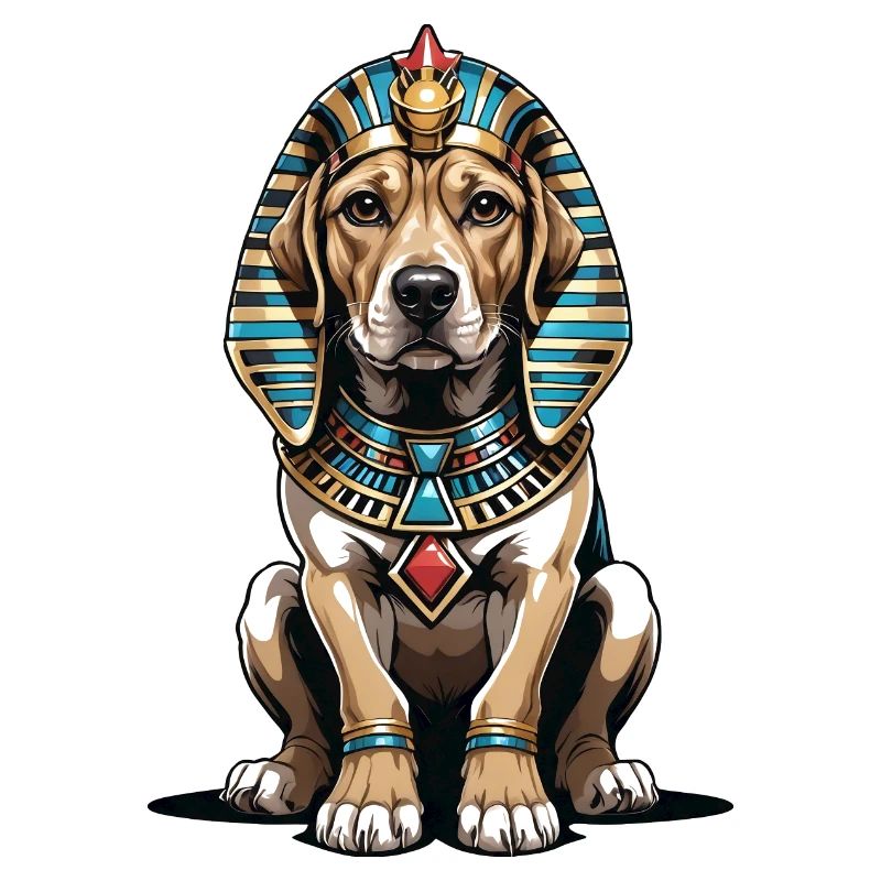 Chien Pharaon Chien Égypte Pyramide Cadeau