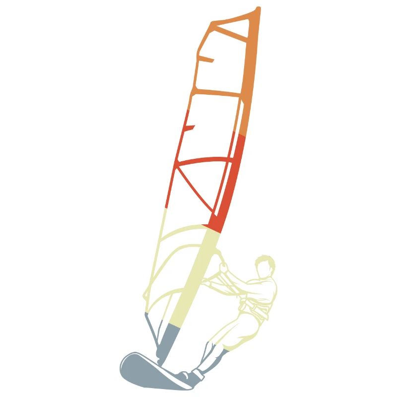 Lustiger Windsurfer Junge