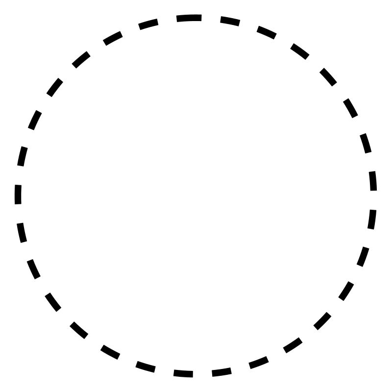 Kreis gestrichelt