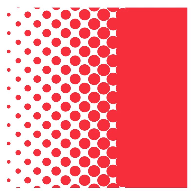 Halftone Gradient Rotes Panel
