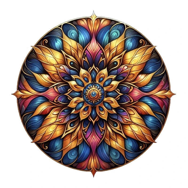 Mandala Harmony couleur dorée