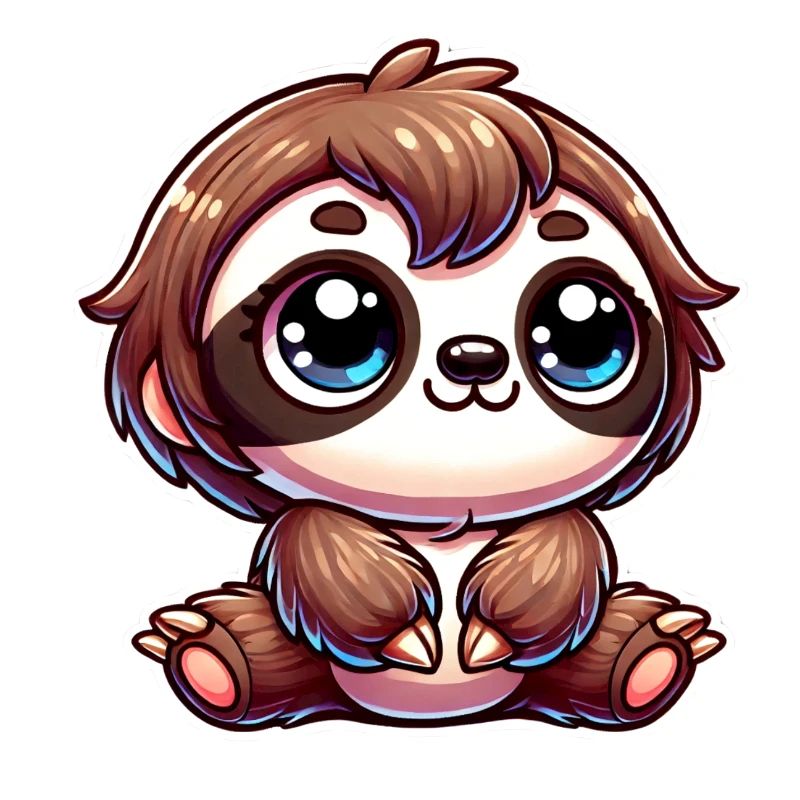 Chibi Sloth – Extra Cute Cartoon