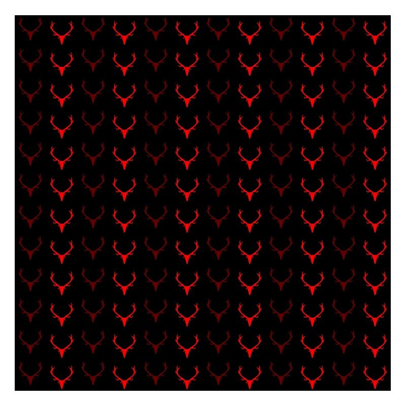 Antler Pattern Red