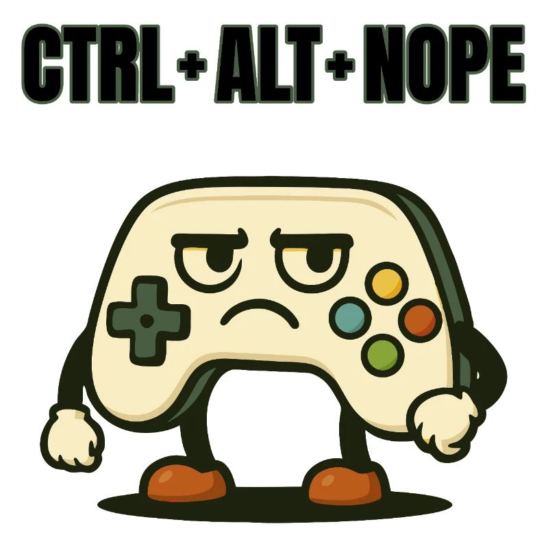 CTRL ALT NOPE Controller-Meme