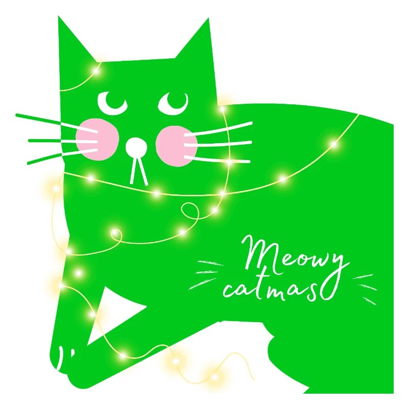 Joyeux Noël. Joyeux catmas. Joyeux Noël.