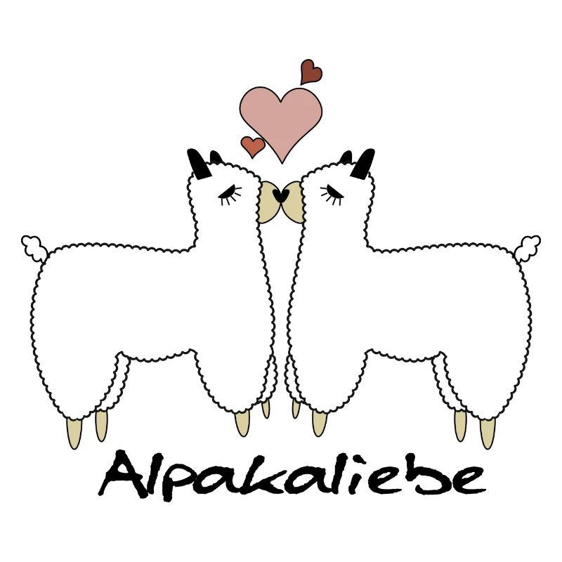 Alpaka Liebe Design