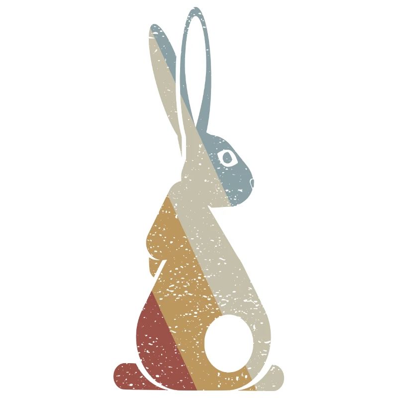 Rabbit Retro Style Vintage