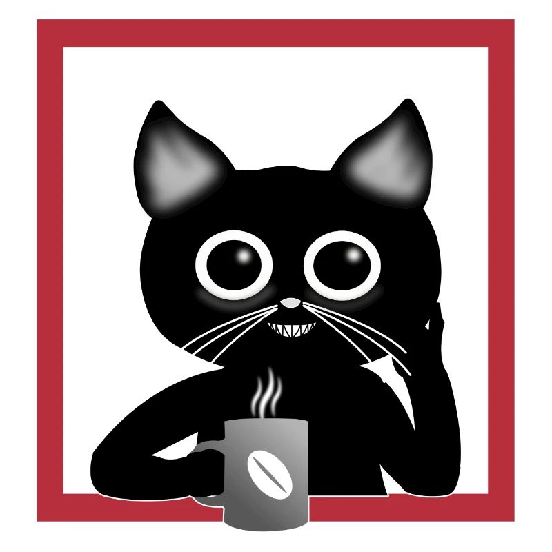 Chat de café
