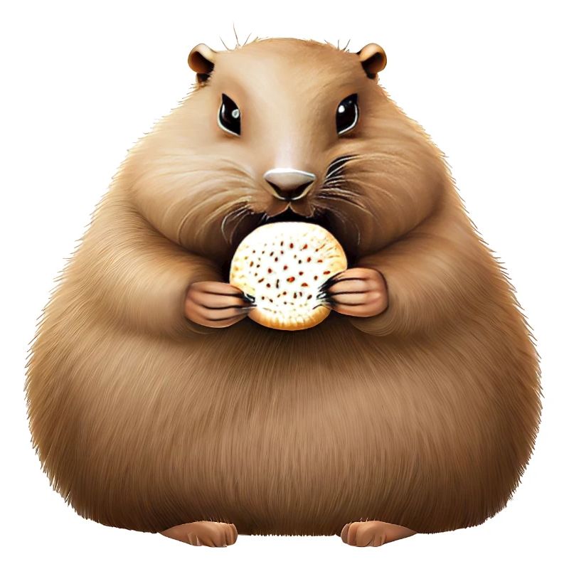 Groundhog with Cracker