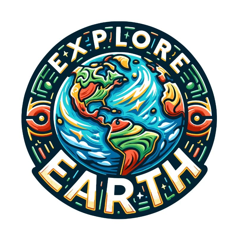 Explore Earth - Erde Illustration