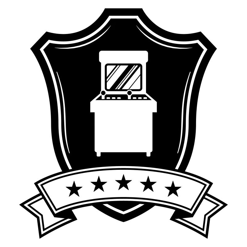Arcade Retro Gamer Crest