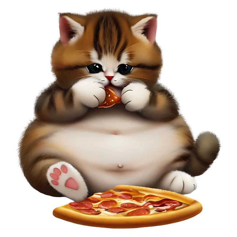 Chat amateur de pizza