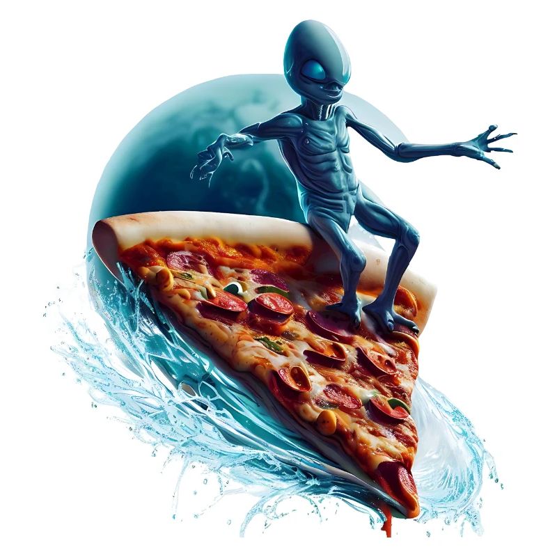 Pizza Surfer Alien