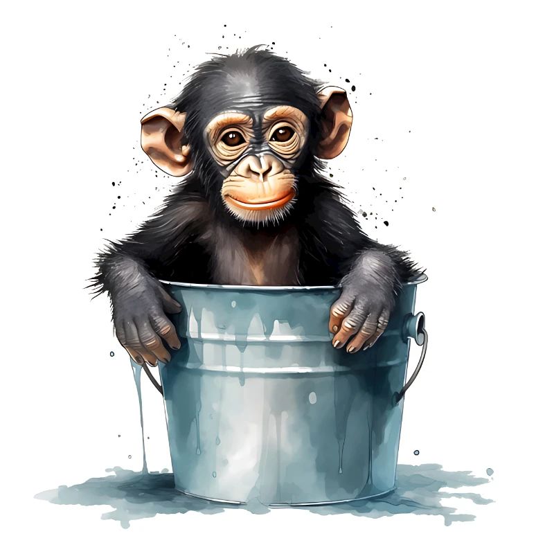 Monkey seeks cooling