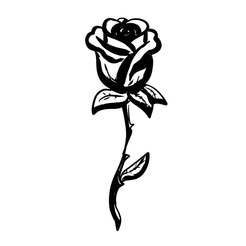 Symbole Rose Forme de fleur