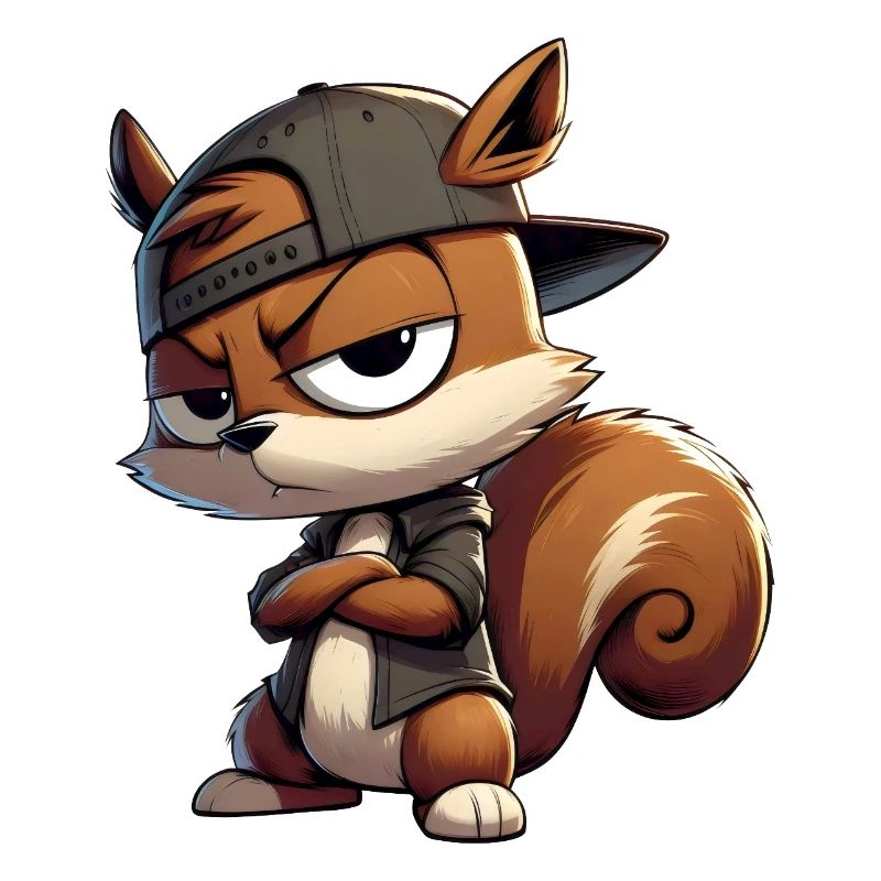 Squirrel Hiphop Cap