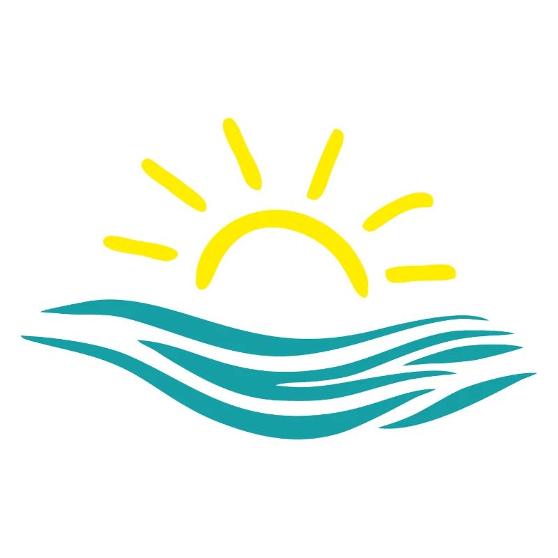 Soleil et mer, eau, vagues