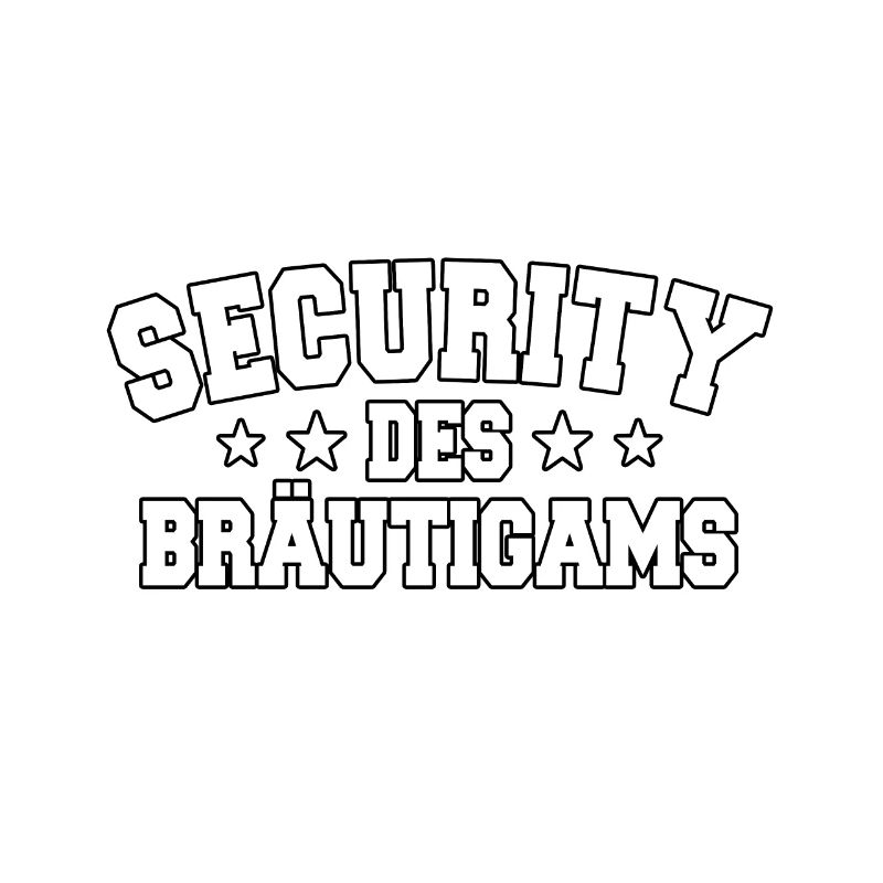 Bräutigam Security Junggesellenabschied Männer