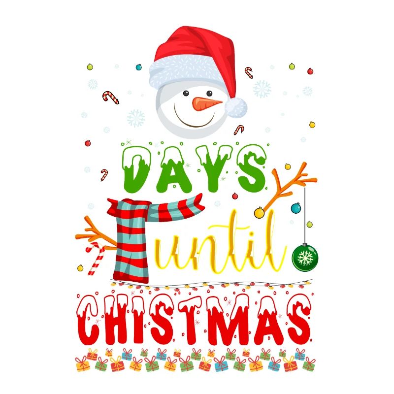 Days until Christmas Norwegian pattern