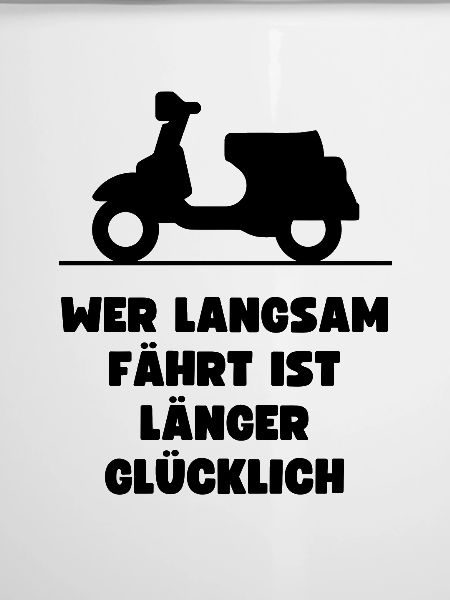 Passionierter Rollerfahrer oder Mofafahrer