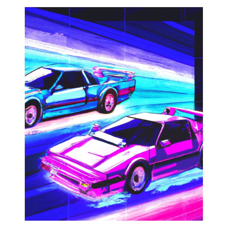 Vaporwave Esthétique Synthwave Car