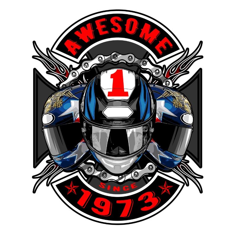 Awesome since 1973, Biker Geburtstag