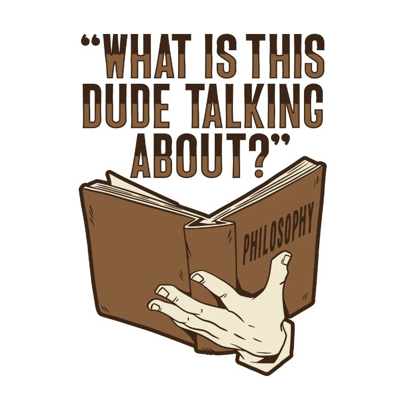 Philosophical book design for a