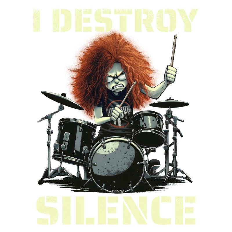 Redhead Drummer I Destroy Silence