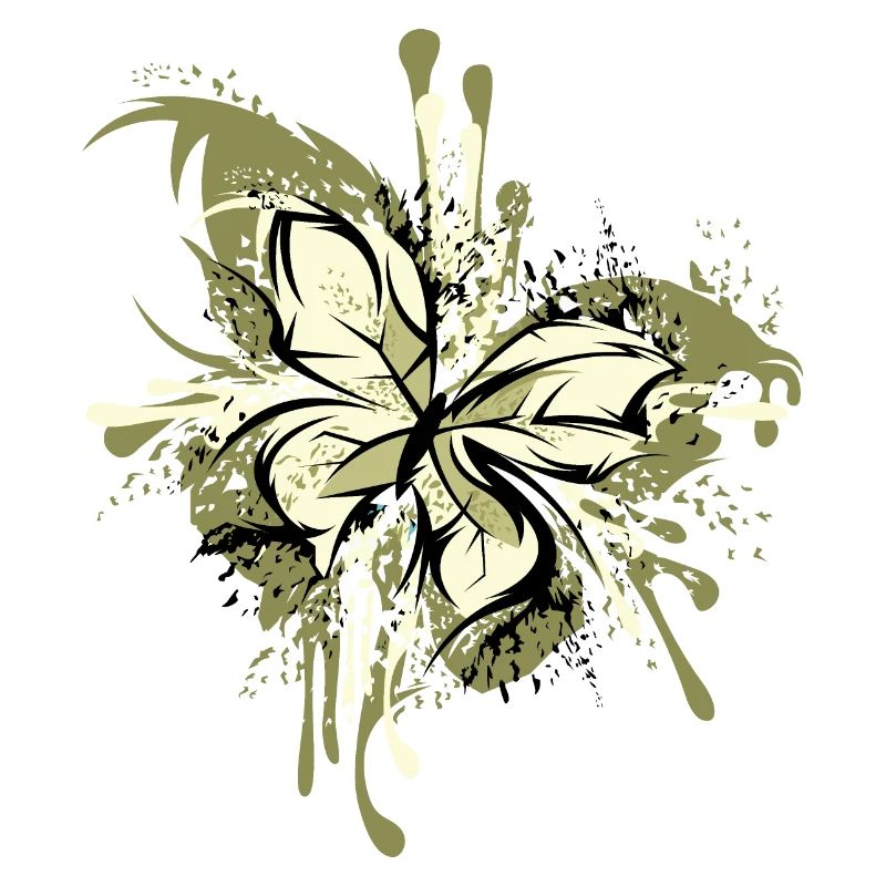 Papillon Abstrait Explosion Couleurs Graphique