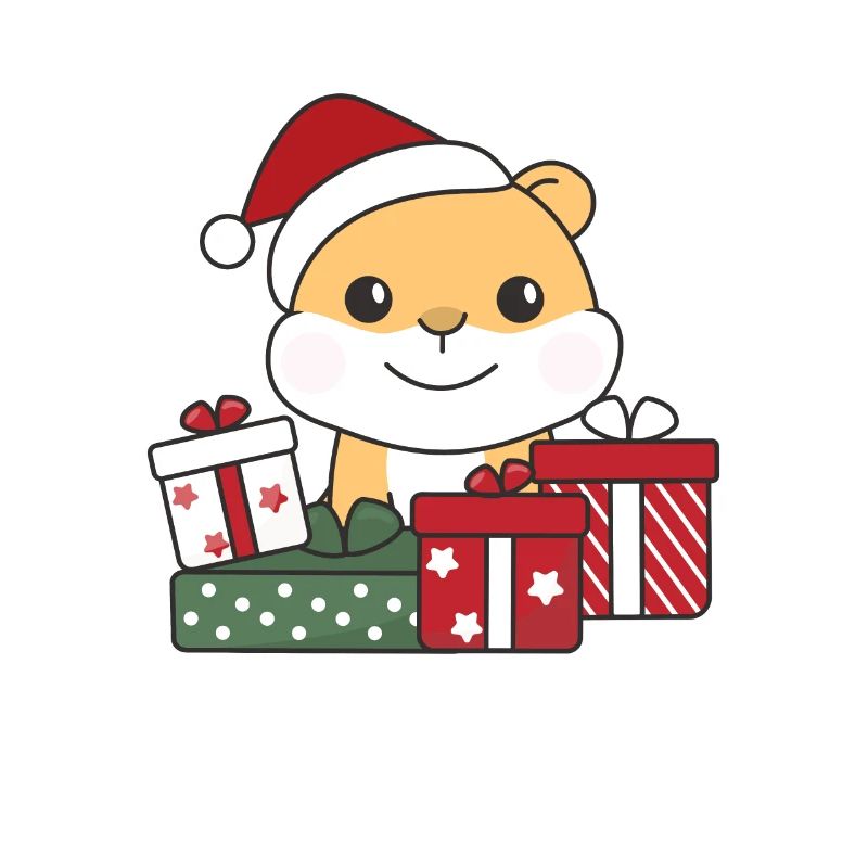 Hamsters Christmas Gift Winter Animals Hamsters