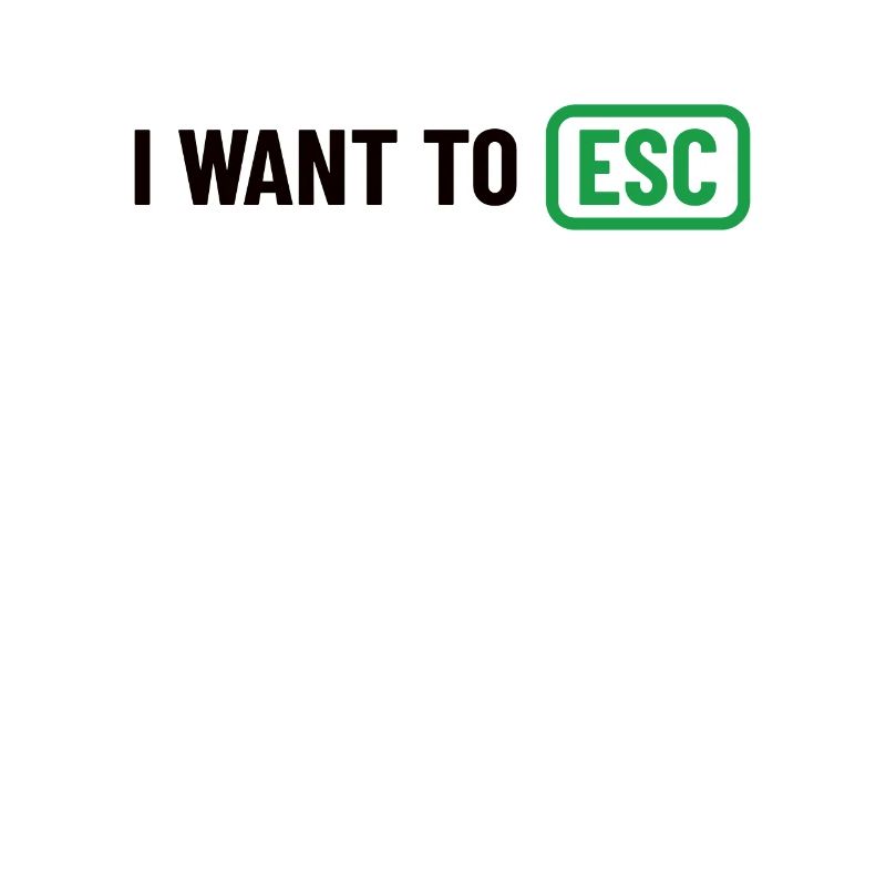 I want to ESC - Computer Scientist, Developer Gift