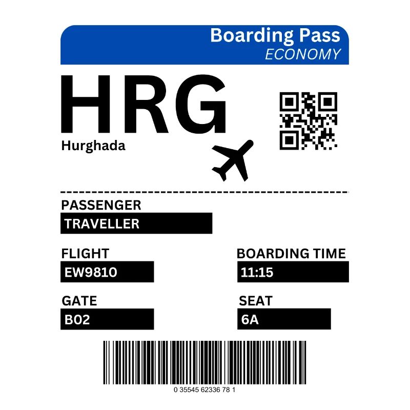 Hurghada Egypt Flight Ticket Holiday Idea