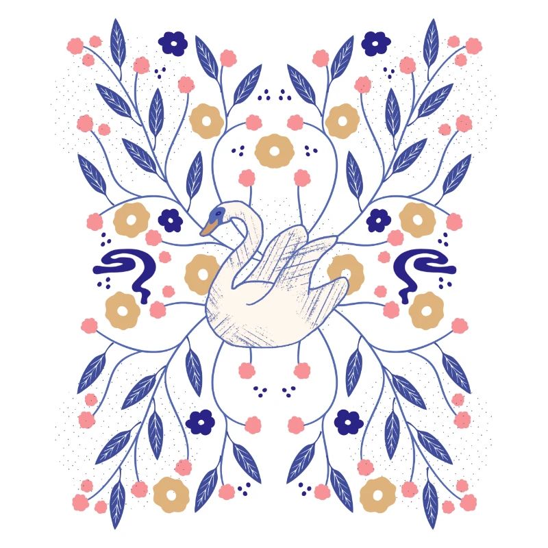 Décor de cygne
