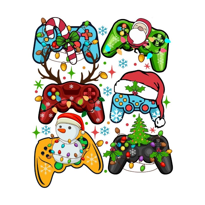 Christmas Gaming Controller Motifs