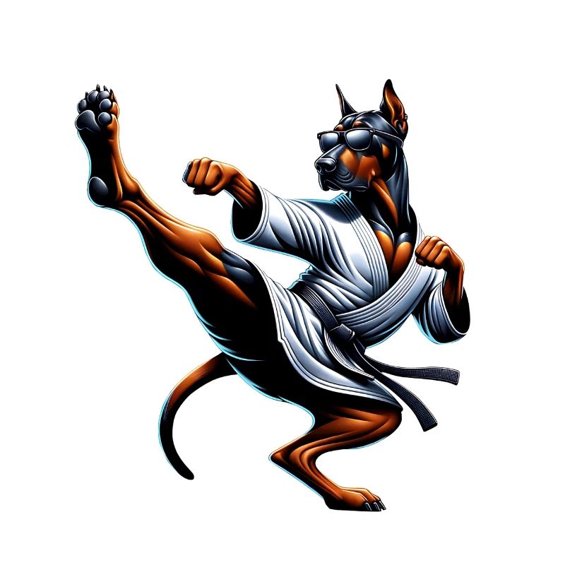 Karate Rodesian Ridgeback Action