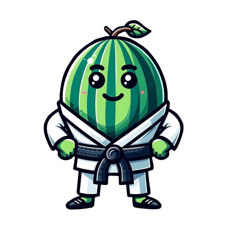 Karaté Guerrier pastèque avec Gi