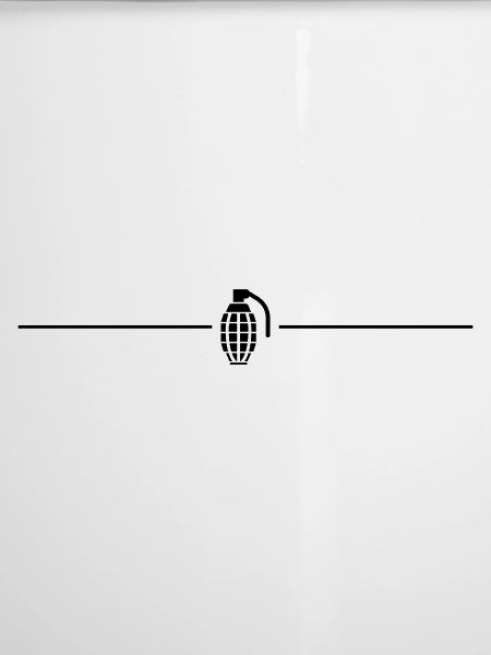 Grenade line icon
