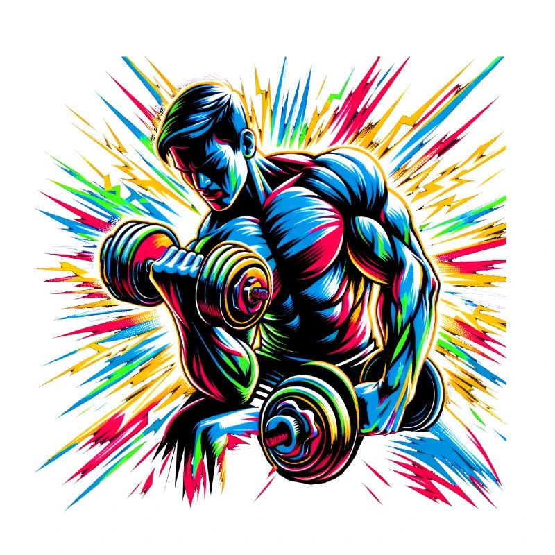 Explosive Workout-Energie: Hanteltraining Art