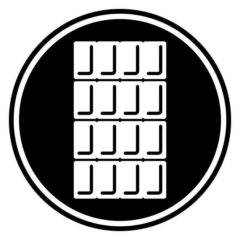 Symbole d’icône en chocolat